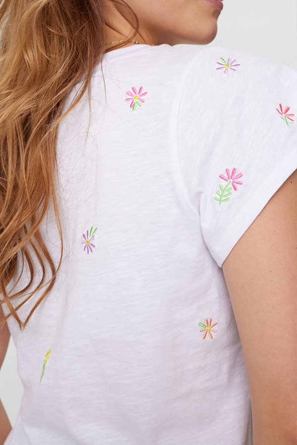 ΜΠΛΟΥΖΑ T-SHIRT NUMPH - 9000 BRIGHT WHITE